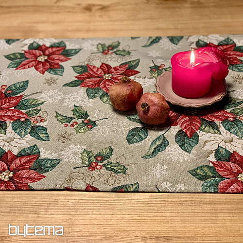 Gobelin-Tischdecke, Schal ROTER WEIHNACHTSSTERN