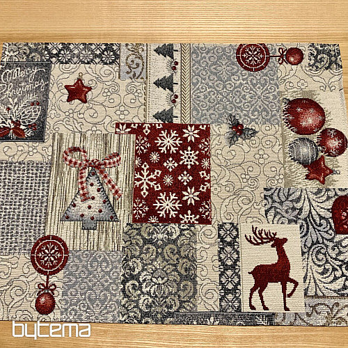 Gobelin-Tischdecke und Schal MODERN CHRISTMAS