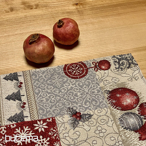 Gobelin-Tischdecke und Schal MODERN CHRISTMAS