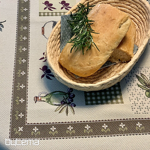 Gobelin Tischdecke, OLIVE Schal
