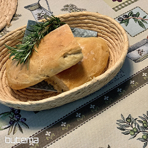 Gobelin Tischdecke, OLIVE Schal