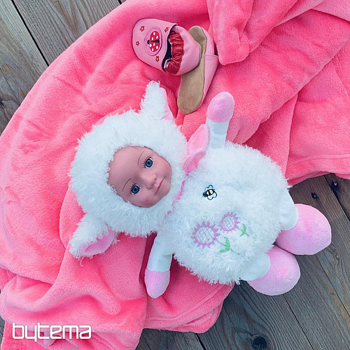 ROSA MIKROFASER-Decke