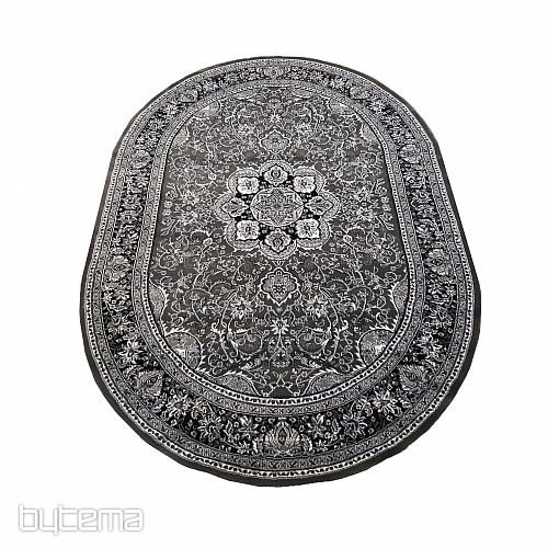 Ovaler Teppich EXKLUSIV grau