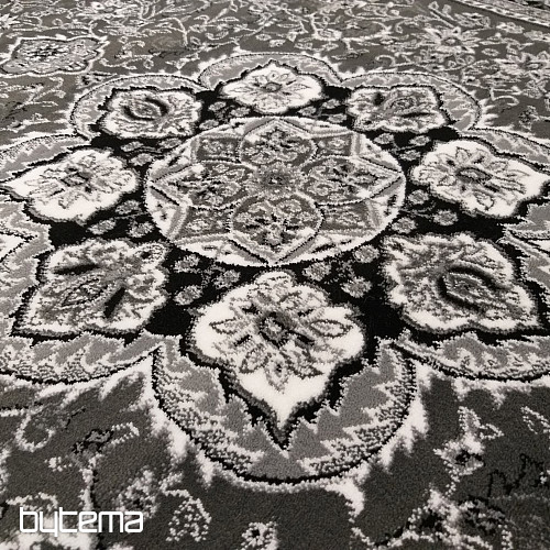 Ovaler Teppich EXKLUSIV grau