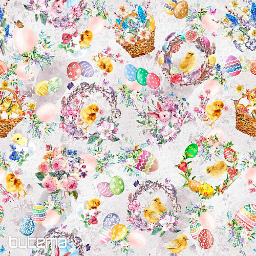 Dekorationsstoff OSTERN Hühner