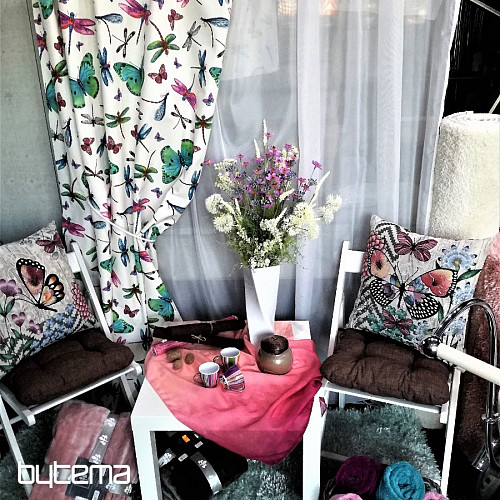 Dekorationsstoff Schmetterlinge und Libellen