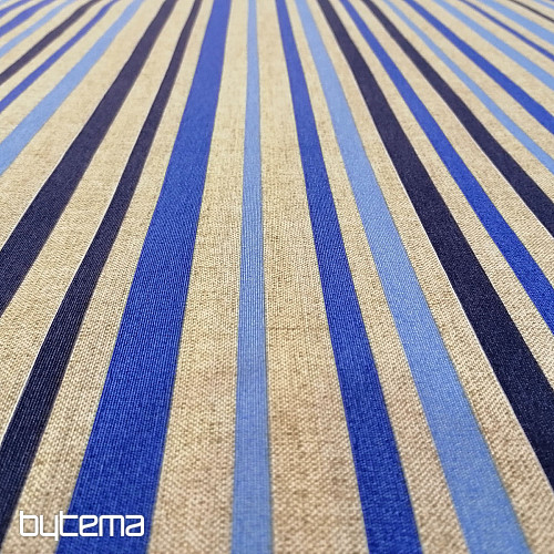 Dekorationsstoff blauer Streifen