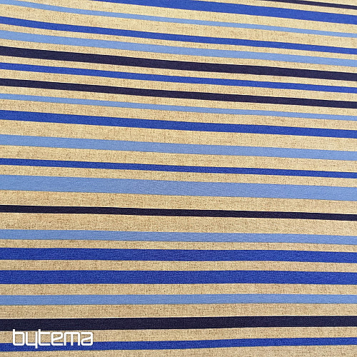 Dekorationsstoff blauer Streifen