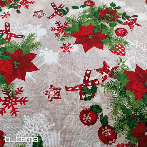 Weihnachtsdekor Stoff Winter star