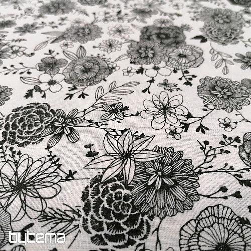 Baumwollstoff BLUMEN FLORAL 1