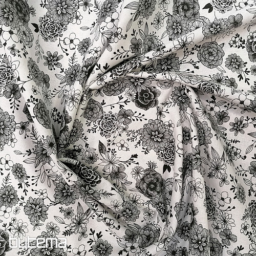 Baumwollstoff BLUMEN FLORAL 1