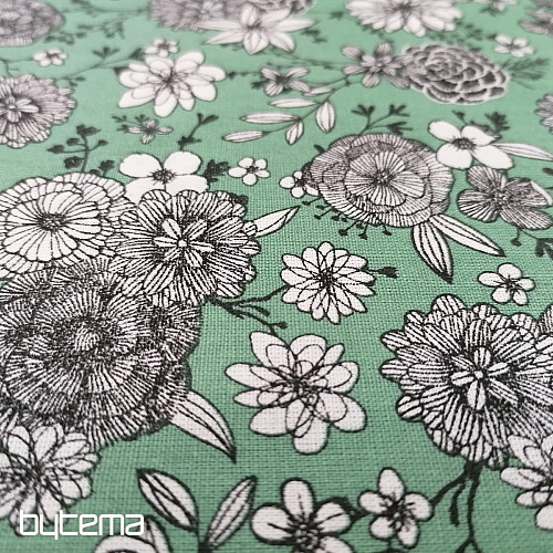 Baumwollstof BLUMEN FLORAL 3