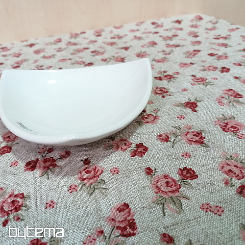 Tischdecke - rote Rose