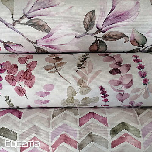 Dekorationsstoff LEAF lila