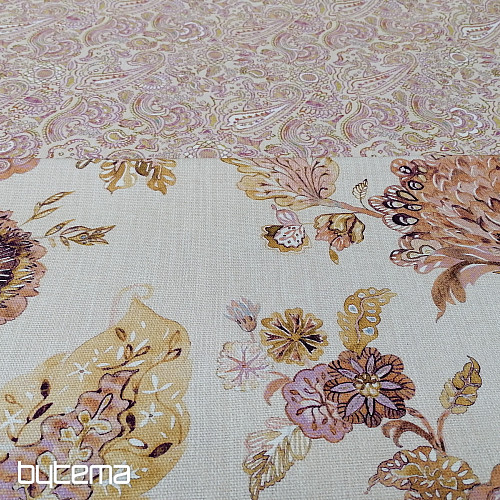 Dekorstoff BLUMEN rosa