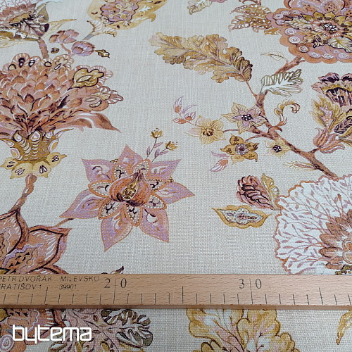 Dekorstoff BLUMEN rosa