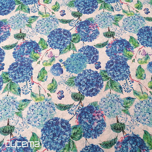Dekorationsstoff BLUE HORTENSION