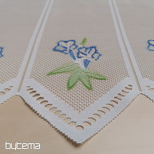 Jacquard-Vorhang DD 875 Blaue Blumen