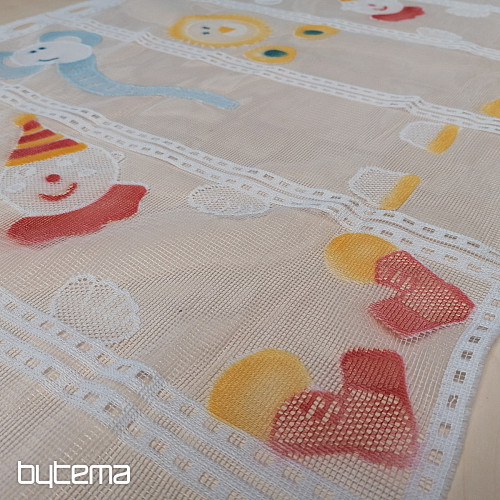 Kindervorhang für Buntglasfenster – Jacquard CIRKUS II