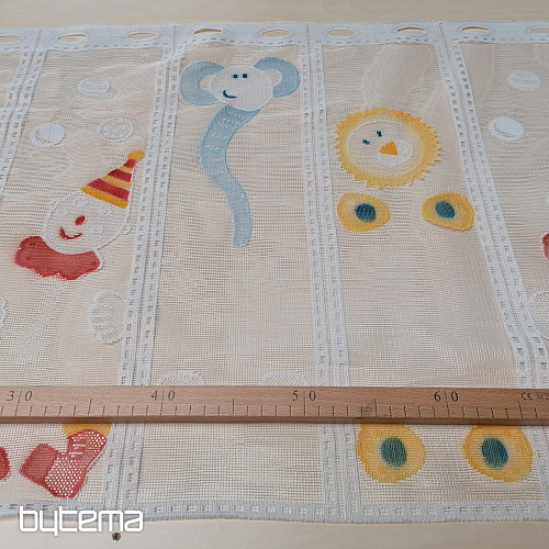 Kindervorhang für Buntglasfenster – Jacquard CIRKUS II