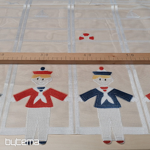 Kindervorhang für Glasmalerei - Jacquard SEAMEN