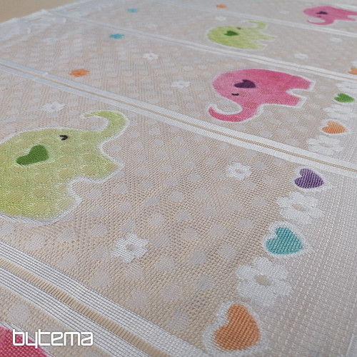 Kindervorhang für Buntglasfenster – Jacquard SLONICI