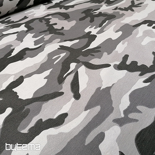 Dekorationsstoff CAMUFLAJE grau