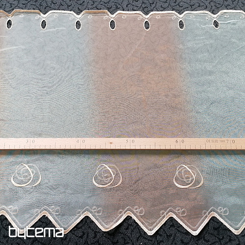 Buntglasvorhang – Voile mit Stickerei 225