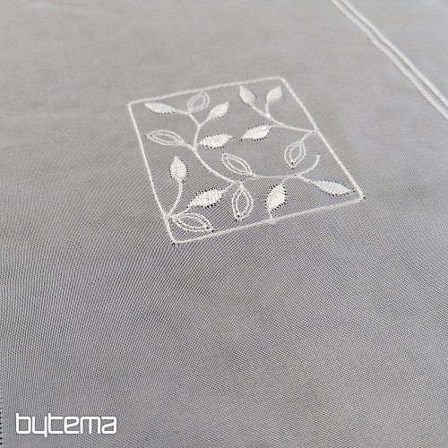 Glasmalvorhang - Voile mit Stickerei 550/045