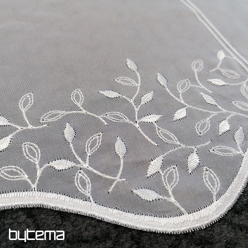 Glasmalvorhang - Voile mit Stickerei 550/045