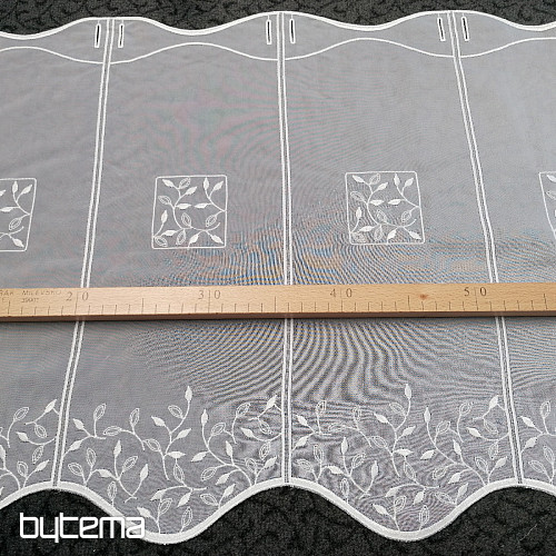 Glasmalvorhang - Voile mit Stickerei 550/045