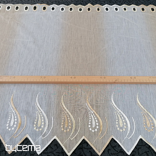 Buntglasvorhang – bestickt W21996