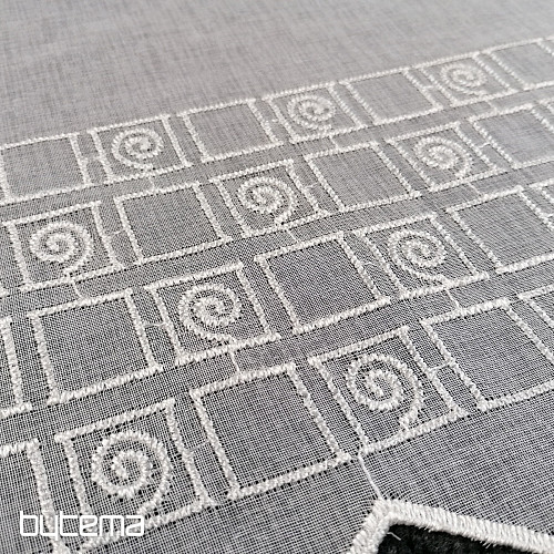 Glasmalvorhang - gestickt W / 6259