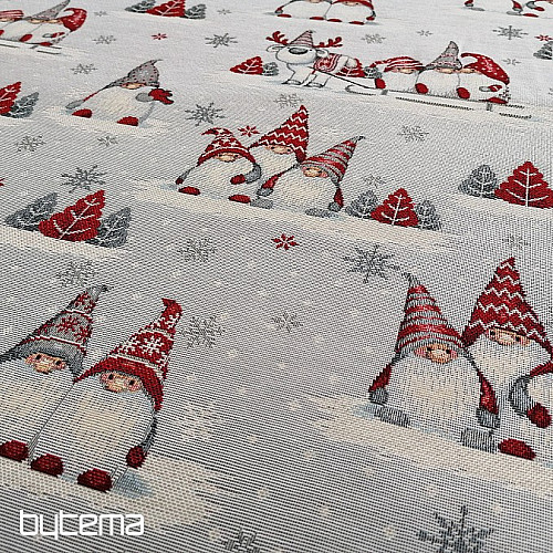 Gobelin-Tischdecke, Schal Weihnachtselfen 2