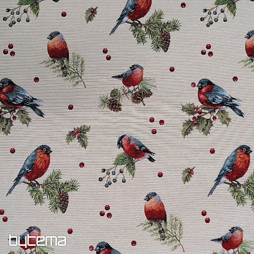 Gobelinstoff WINTERVOGEL