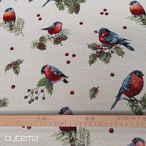 Gobelinstoff WINTERVOGEL