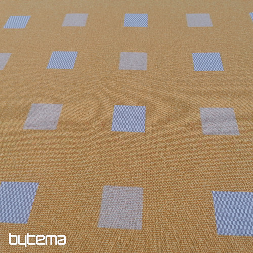 Ockerwürfel aus dekorativem Stoff