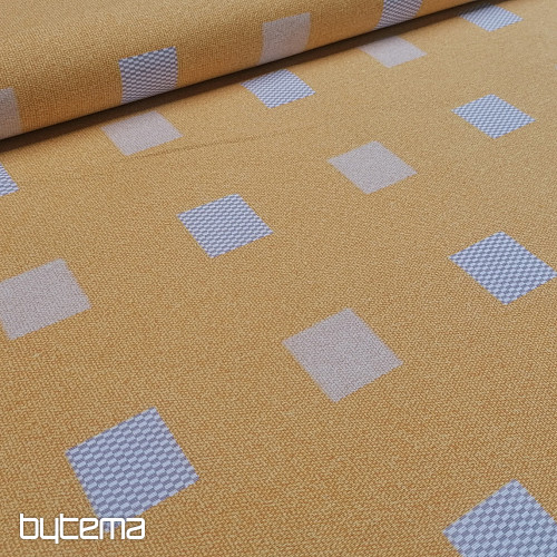 Ockerwürfel aus dekorativem Stoff