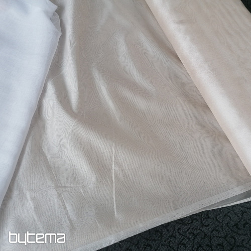 Voial Vorhang beige glänzend