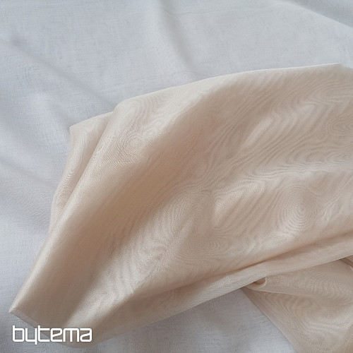 Voial Vorhang beige glänzend