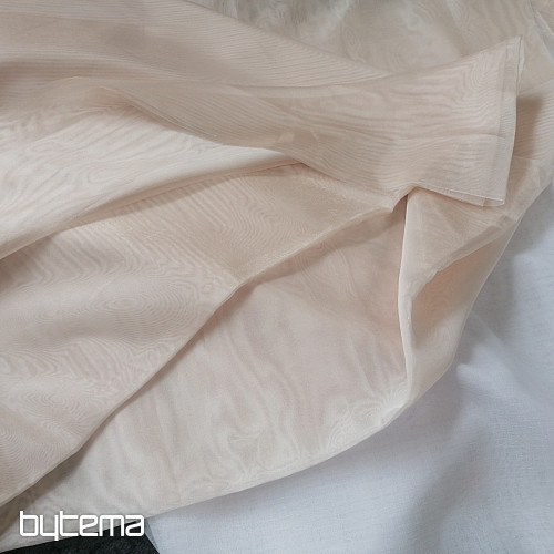 Voial Vorhang beige glänzend