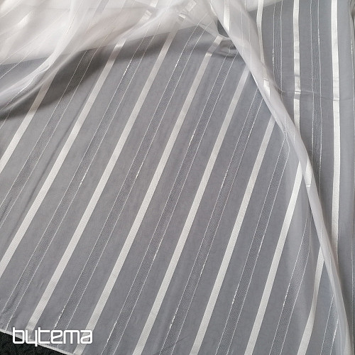 Voial Vorhang csíkos weiße Streifen