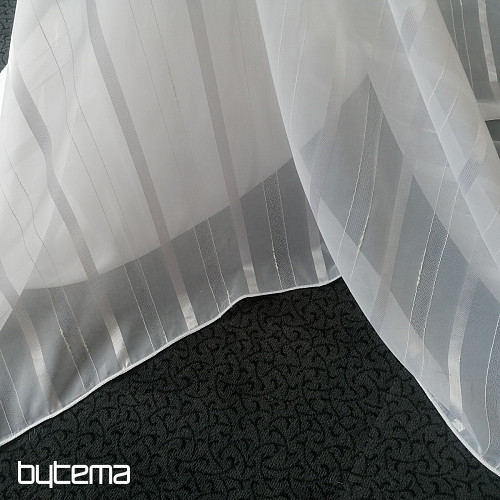 Voial Vorhang csíkos weiße Streifen