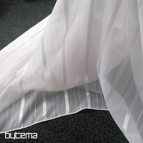 Voial Vorhang csíkos weiße Streifen