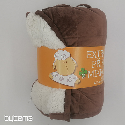 Mikrofaserdecke EXTRA WEICHE SCHAFNAHT BRAUN