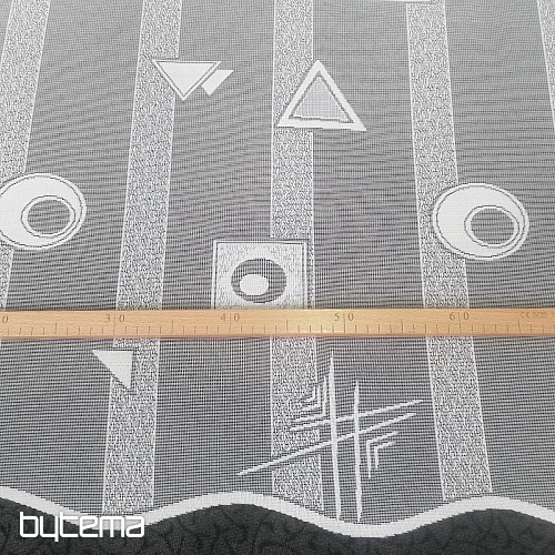 Jacquard-Vorhang 8852/300 weiß