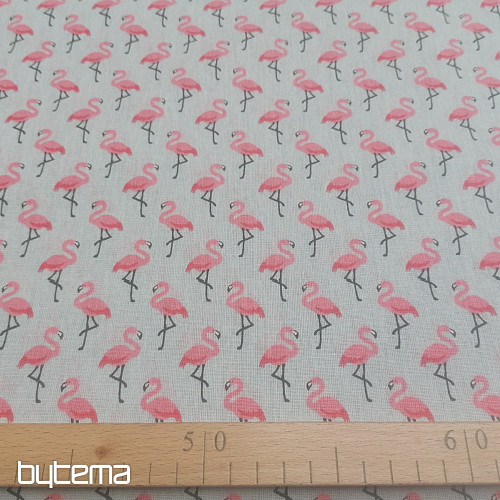 Dekorationsstoff FLAMINGO gris