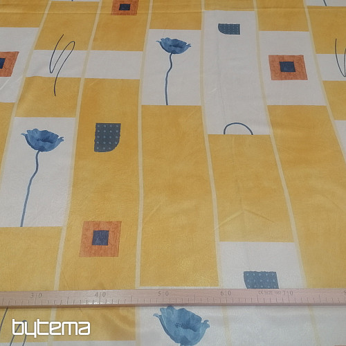 Dekostoff Květy okr