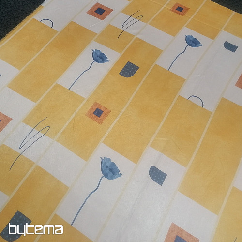 Dekostoff Květy okr