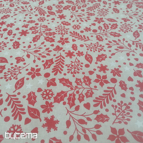CESMINA Baumwollstoff rot